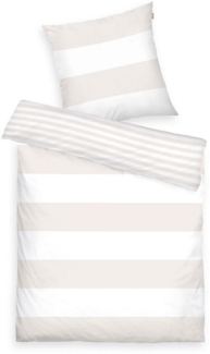 TOM TAILOR HOME Wendebettwäsche Siena in Gr. 135x200, 155x220, 200x200, 200x220 cm, Renforcé, 2 teilig, gestreifte Bettwäsche aus Baumwolle, Bettwäsche mit Wendeoptik