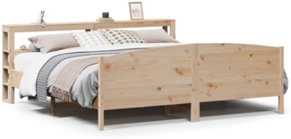 vidaXL Massivholzbett ohne Matratze 200x200 cm Kiefer 3306213