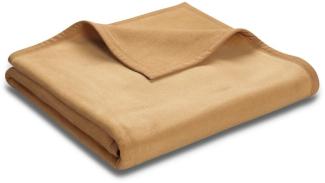 Biederlack Wohndecke Uno Cotton | 220x240 cm | camel