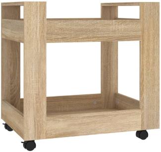 vidaXL Bürowagen Sonoma-Eiche 60x45x60 cm Holzwerkstoff 816603