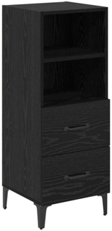 vidaXL Sideboard Schwarz Eichen-Optik 34 x 34,5 x 90 cm Holzwerkstoff 880954