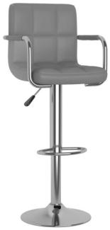 vidaXL Barhocker 2 Stk. Grau Kunstleder [334598]