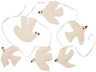 Ferm Living Swif Bird Girlande - Gebrochenes Weiß