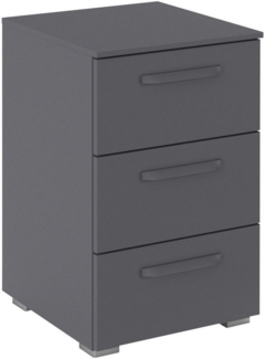 rauch Nachtkommode Nachttisch Nachtkonsole OTELI in Dekor- oder Hochglanzfront (Breite 40 cm inkl. Soft-Close-Funktion), mit 3 geräumigen Schubladen für viel Stauraum MADE IN GERMANY