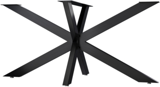 CLP Tischbeine Hardwick aus Stahl in Sternform Höhe 71 cm,150 x 78 x 71 cm industrial schwarz