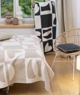 David Fussenegger Bettüberwurf Nova Patch Anthrazit 409698I5