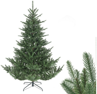 Sekey Künstlicher Weihnachtsbaum Künstlich Tannenbaum Chirstbaum mit naturgetreuen Spritzguss PE, Edeltanne, 180 cm mit 1204 PE-Zweigen und 398 PVC-Zweigen