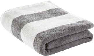 LeGer Home by Lena Gercke Strandtuch Lija, Strandhandtuch 100x180 cm, Walkfrottee (1-St), Handtuch mit modernen Streifen aus 100% Baumwolle