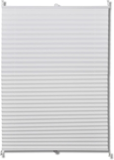 Plissee Faltrollo Rollo Plisseerollo 100x150cm Weiß 240611