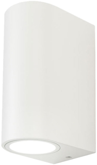 Up & Down ALU Wandleuchte in weiß, Höhe 15 cm, Vt-7562