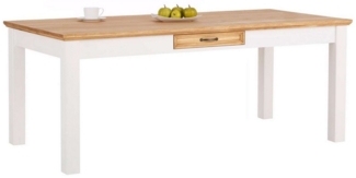 Home affaire Esstisch Selma, mit Schublade, aus massivem Kiefernholz, Breite 180 cm