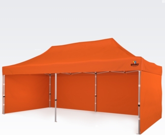 Pop up zelt 3x6m - mit 3 Wänden - Orange