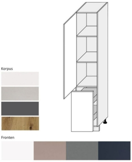 Apothekerschrank BO-2D14K/40/cargo mit Auszug 40cm Farbe wählbar