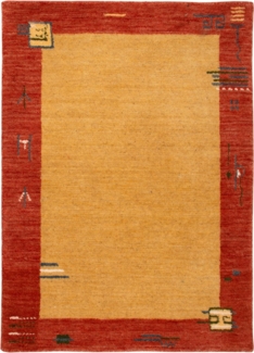 Morgenland Gabbeh Teppich - Softy - 90x60 cm - gelb