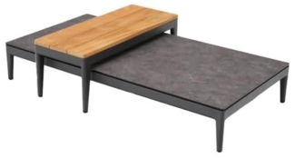 Best Beistelltisch Athene 585432 anthrazit/teak