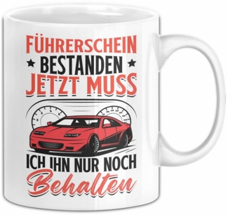 Trendation Tasse Führerschein Bestanden Tasse Geschenk Bestandende Führerscheinprüfung