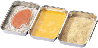 Küchenprofi Panierset 3-tlg. Edelstahl