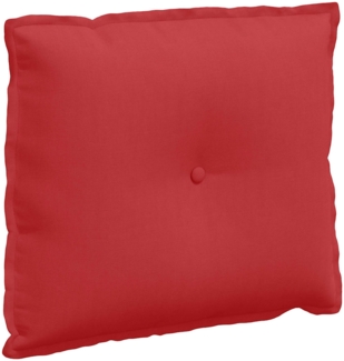 vidaXL Rückenkissen Rot 60 x 19 x 50 cm Stoff 42014670