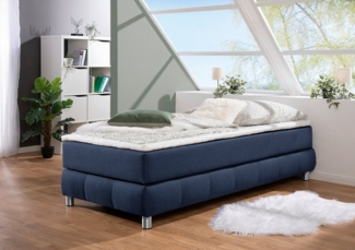 andas Boxspringbett Salo, Ohne Kopfteil, inkl. Topper, auch in Überlänge 220 cm