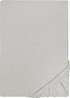 Castell Jersey-Stretch-Spannbetttuch 0077113, sturmgrau, 1x 90x190 cm - 100x200 cm