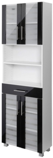 welltime Seitenschrank Jaca Breite 60 cm, mit MDF Hochglanz-Fronten