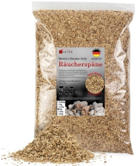 Moritz Räucherbox 5kg Räucherspäne Buche fein 0,75 -2 mm Räucher Mehl Späne für Schnecke Sparbrand Spirale Fisch Fleisch