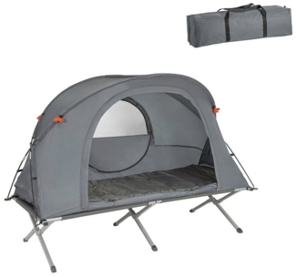 SoBuy Feldbett OGS60 Feldbett mit Zelt Wurfzelt Feldbett 4in1-Zelt mit Campingliege