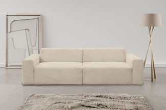 WERK2 Sofa Zeus 3-Sitzer, Curvy Trend 3-Sitzer mit urbaner Optik