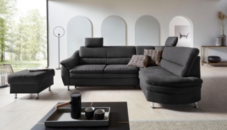 Places of Style Ecksofa Cardoso L-Form, Federkern, wahlweise mit Bett, Schubkasten