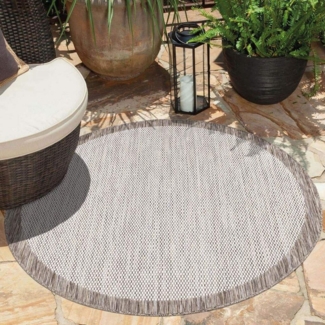 Carpet City Outdoorteppich Outdoor 470, rund, Höhe: 5 mm, UV-beständig, Flachgewebe, auch in quadratischer Form erhältlich