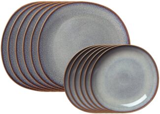 like. by Villeroy & Boch Tafelservice Lave beige Tafelset 12tlg, Steingut