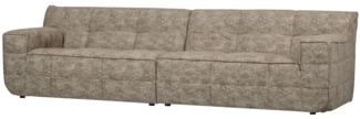 Sofa Timor aus Chenille-Stoff, Natur