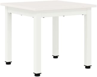 Couchtisch, Sofatisch Weiß 40 x 40 x 36 cm Massives Kiefernholz