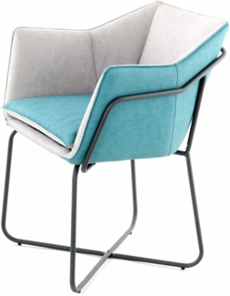 Stuhl Marietta 110 Grau / Petrol