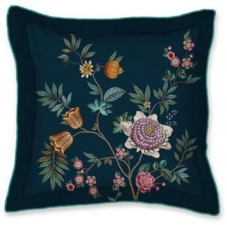 Pip Studio Zierkissen Quadratisch Il Paradiso Dunkelblau (45x45cm) 278550