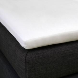 Formesse Bella Donna Topper Spannbetttuch La Piccola|200x210 - 200x220 cm| weiss