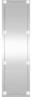 vidaXL Wandspiegel mit LED-Leuchten 30x100 cm Glas Rechteckig 3189151