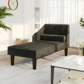 vidaXL Schlafsofa 2-Sitzer Schwarz Samt [340720]