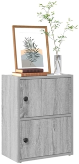 vidaXL Bücherregal Grau Sonoma 40x24x52 cm Holzwerkstoff 860360