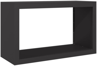 vidaXL Brennholzregal Schwarz 100x40x60 cm Stahl 850982