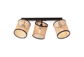 Brilliant Leuchten No. 99535-06 Spotbalken Wiley 3-flammig E14 Rattan