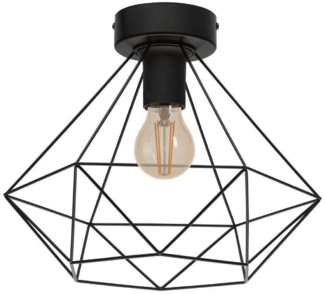 Eglo 43004 Deckenleuchte TARBES E27 1X40W Stahl schwarz Ø32,5cm H:27,5cm dimmbar