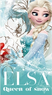 Disney Strandtücher Frozen Handtuch Kinder Badetuch XXL Anna Elsa die Eiskönigin 70x140 cm, 100 % Baumwolle