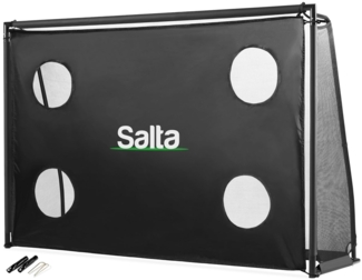Salta 'Legend' Fußballtor mit Torwand, Stahlrahmen schwarz, 300x200 cm