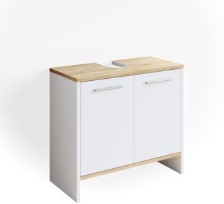 Vicco Waschbeckenunterschrank Weiß 60.4 x 55 cm, Elvio