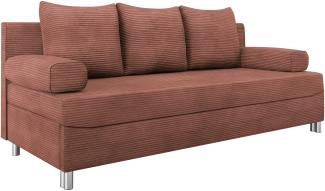 Schlafsofa Dover Cord (Sofa ohne Polsterhocker, Farbe: Poso 29)