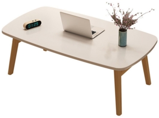 GarveeMore Couchtisch Klappbarer Couchtisch, zusammenklappbarer hölzerner Mini-Schreibtisch