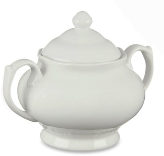 Annastore Zuckerdose Zuckerdose aus Porzellan mit Henkel Zuckerdose Zuckerbehälter, Zuckerstreuer