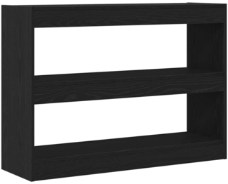 vidaXL Bücherregal Schwarze Eiche 100 x 30 x 72 cm Holzwerkstoff 862723