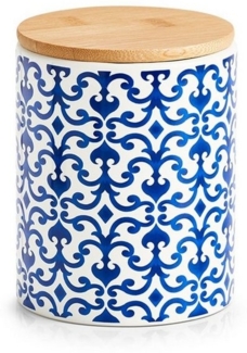 Neuetischkultur Vorratsdose Vorratsdose mit Bambusdeckel Marokko, Keramik, (Stück, 1-tlg, 1 Keramikdose mit Deckel ohne Dekoration), Aufbewahrungsdose